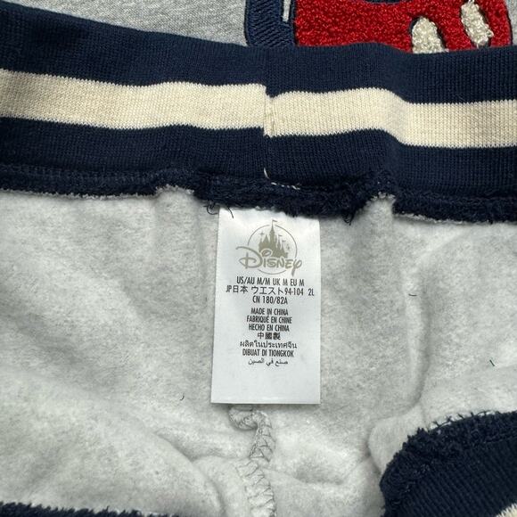 Disney Mickey Mouse Gray Navy Graphic Hoodie Sweat Suit Set - Picture 6 of 8